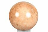 Polished Peach Moonstone Sphere - Madagascar #245995-1